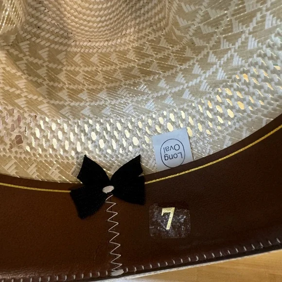Cowboy’s Custom Greeley Hat Works Straw Rodeo American Hat Size 7 Long Oval